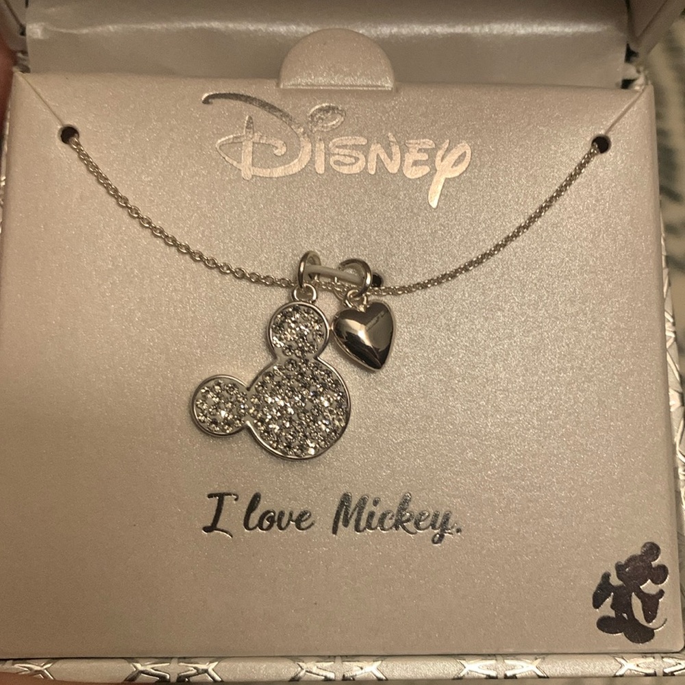 Disney silver Mickey necklace